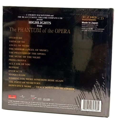 HQCD / OST / Phantom Of The Opera / Highlights / K2HD