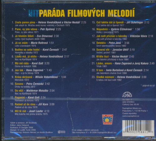 CD / Various / Hitpar�da filmov�ch melodi�