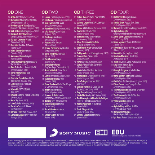 4CD / Various / Now That's What I Call Eurovision Song Contest / 4CD