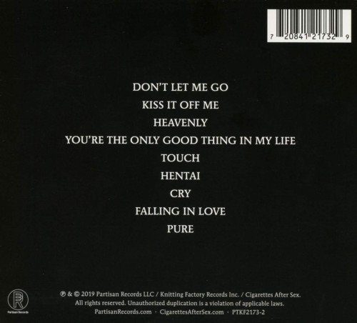 CD / Cigarettes After Sex / Cry / Digipack