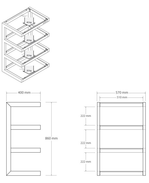 HIFI / HIFI / Hi-Fi stolek / Norstone:Esse Hifi / Black / Black