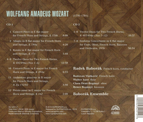 2CD / Babor�k Radek / Mozart:Hornov� koncerty / 2CD
