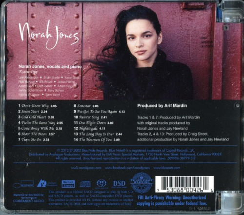 CD/SACD / Jones Norah / Come Away With Me / Hybrid SACD