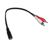 HIFIHIFI / Reduk�n� kabel 2xCinch / 3,5 Jack Stereo / 0,3m