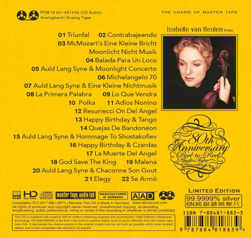 HQCD / Keulen Isabele Van / Midnight Violin:Hommage � Piazzolla