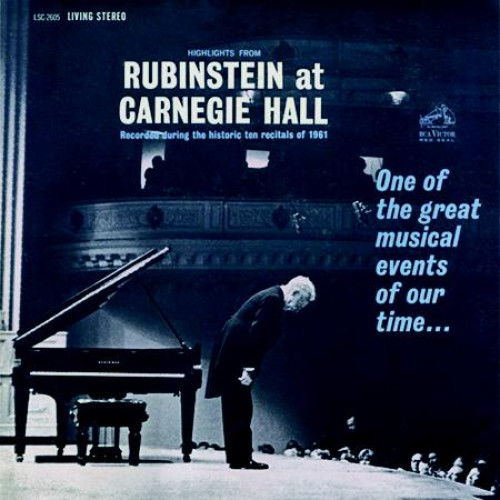 LP / Rubinstein Arthur / Highlights From Carnegie Hall / 200gr / Vinyl