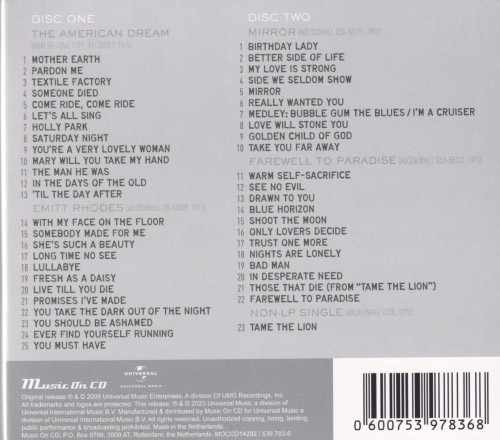2CD / Rhodes Emitt / Emitt Rhodes Recordings 1969-1973 / Digipack / 2CD
