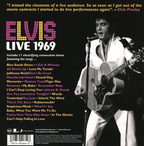 11CD / Presley Elvis / Live 1969 / Box / 11CD