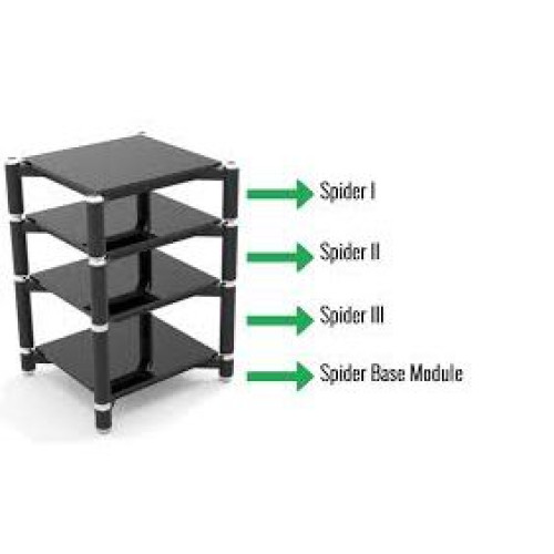 HIFI / HIFI / Hi-Fi stolek / Norstone:Spider 1 / Black / 23cm