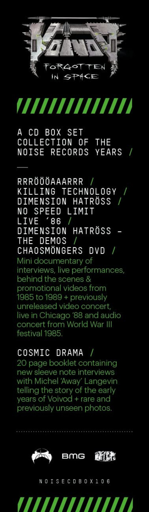 CD/DVD / Voivod / Forgotten In Space / 5CD+DVD