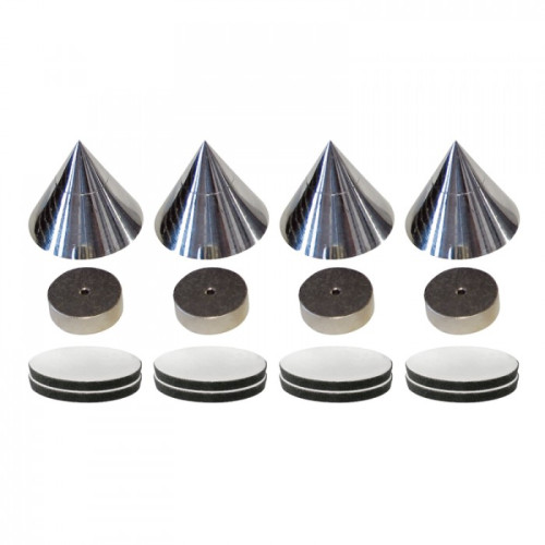 HIFI / HIFI / Hroty antirezonan�n� / Dynavox A1 / Silver / Chrom / 4ks