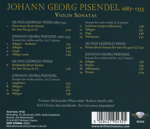CD / Pisendel / Violin Sonatas