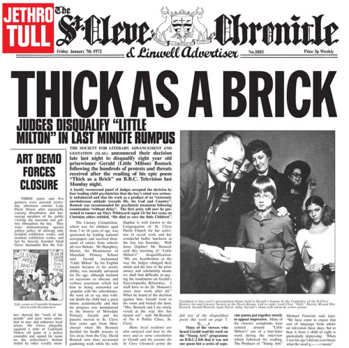 LP / Jethro Tull / Thick As A Brick / Limited / Vinyl