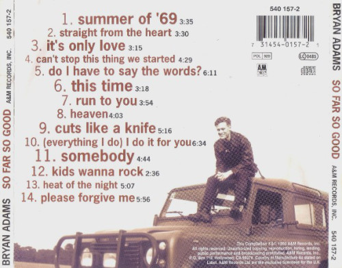 CD / Adams Bryan / So Far So Good