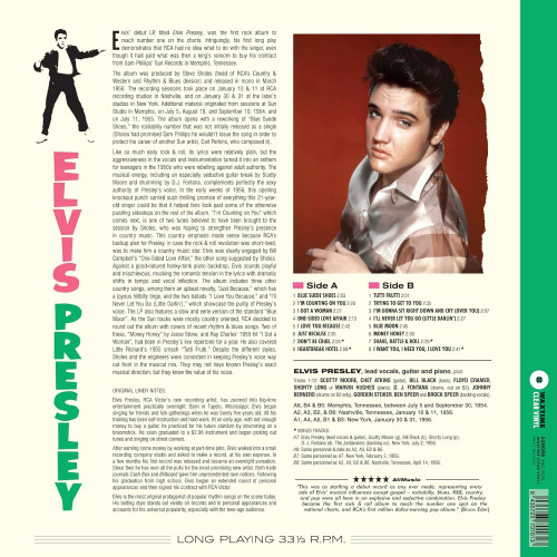 LP / Presley Elvis / Debut Album / Clear / Vinyl