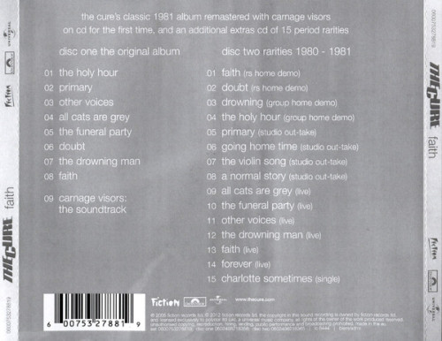 2CD / Cure / Faith / DeLuxe Edition / 2CD.