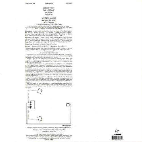 LP / Eno Brian / Ambient 4:On Land / Vinyl
